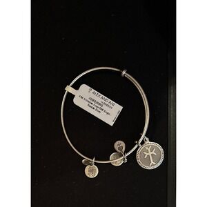 Alex & Ani Armenian Cross charm russian silver bracelet NWT
